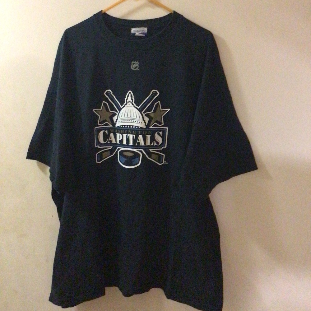 Reebok Black Washington Capitals Alexander Ovechkin T-Shirt Size XXL
